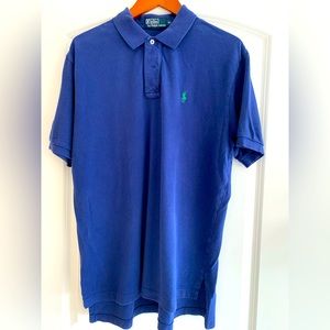 Polo Ralph Lauren Royal Blue Polo w/ Green Logo EUC - XL